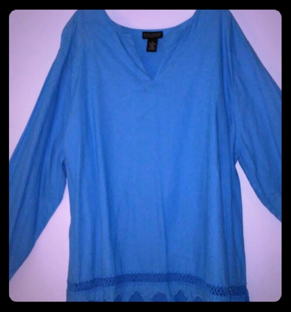 Dialogue womens Blouse Tunic Plus Size 26/28 Linen
